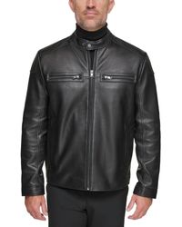 Marc New York - Bantam Racer Style Lamb Leather Jacket - Lyst