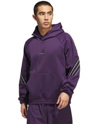 adidas - Select Foundation Fleece Basketball Hoodie - Lyst