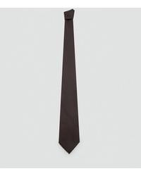 Mango - Plain Silk Tie - Lyst