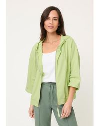 Olsen - Hooded Jersey Zip Jacket - Lyst