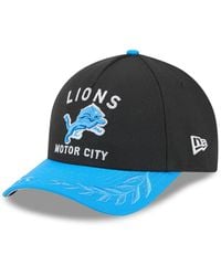 KTZ - Black/blue Detroit Lions 2025 Nfl Draft 9forty A-frame M-crown Adjustable Hat - Lyst