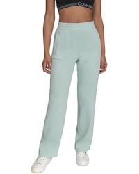 Calvin Klein - Performance High-waist Straight-leg Sweatpants - Lyst