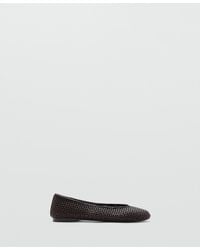 Mango - Braided Ballet Flats - Lyst
