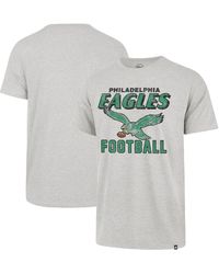 47 Brand Heathered Gray Philadelphia Eagles Brand Dozer Franklin T-shirt