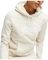 PUMA - Essentials Logo Fleece Sweatshirt Hoodie - Lyst