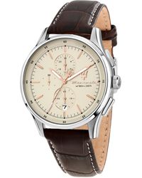 Maserati - Chronograph Leather Watch - Lyst