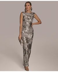 Donna Karan - Floral-sequined Gown - Lyst