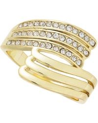 INC International Concepts - Pave Triple-row Wrap Ring - Lyst