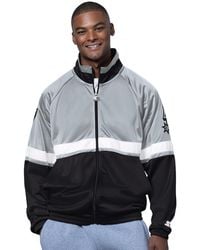 Starter - Black/white San Antonio Spurs The Veteran Tricot Track Raglan Full-zip Jacket - Lyst