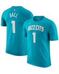 Nike - Lamelo Ball Charlotte Hornets 2023/24 City Edition Name And Number T-shirt - Lyst