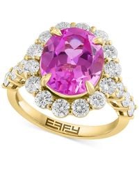 Effy - Effy Lab Grown Pink Sapphire (5-3/8 Ct. T.w - Lyst
