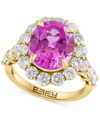Effy - Effy Lab Grown Pink Sapphire (5-3/8 Ct. T.w - Lyst