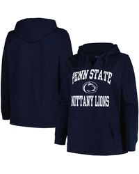 Champion - Penn State Nittany Lions Plus Size Heart And Soul Notch Neck Pullover Hoodie - Lyst