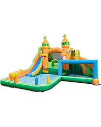 Gymax - Kids Inflatable Water Slide Park W/ Splash Pools Wet Dry Combo Blower Excluded - Lyst
