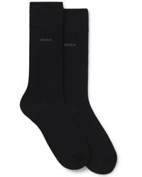 BOSS - 2-pack Solid Regular Length Socks - Lyst