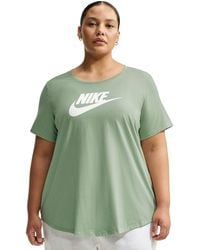 Nike - Plus Size Active Sportswear Essentials Short-sleeve Logo T-shirt - Lyst