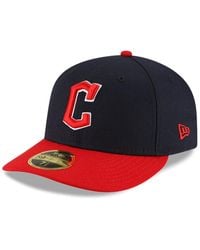 KTZ - Navy And Red Cleveland Guardians Authentic Collection On-field Home Low Profile 59fifty Fitted Hat - Lyst