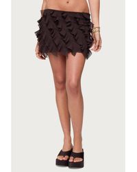 Edikted - Clare Chiffon Ruffled Mini Skirt - Lyst