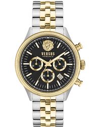 Versus - Chronograph Colonne Ion Plated Stainless Steel Bracelet Watch 44mm - Lyst
