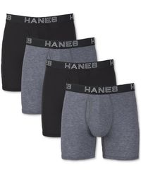 Hanes - 4-pk. Ultimate Comfort Flex Fit Ultra Soft Boxer Briefs - Lyst