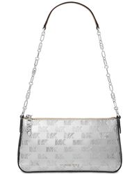 DKNY Carol Logo Jacquard Medium Pouchette