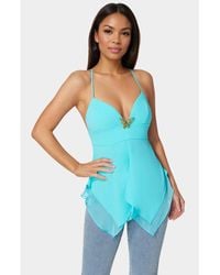 Bebe - Asymmetric Butterfly Tank Top - Lyst