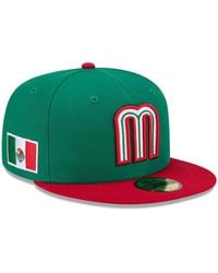 KTZ - Green/red Mexico Baseball 2026 World Baseball Classic 59fifty Fitted Hat - Lyst