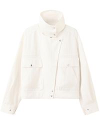 Mango - Oversized Funnel-neck Bomber Jacket - Lyst