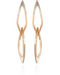 Vince Camuto - 14k Gold-plated And Crystal Diamond Link Drop Earring - Lyst