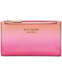 Kate Spade - Morgan Ombre Leather Small Slim Bifold Wallet - Lyst