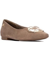 Xti - Suede Ballet Flats - Lyst