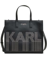 Karl Lagerfeld - Nouveau Medium Leather Tote - Lyst