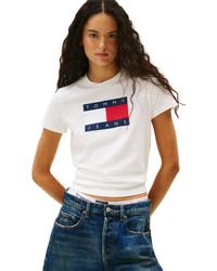 Tommy Hilfiger - Flag Logo T-shirt - Lyst