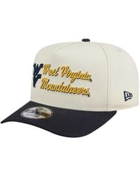 KTZ - Cream/navy West Virginia Mountaineers Vintage Chainstitch 9fifty A-frame Snapback Hat - Lyst