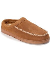 Dearfoams - Beckett Genuine Suede Clog Slippers - Lyst