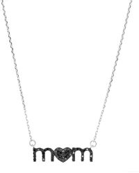 Macy's - Spinel "mom" Necklace (1/2 Ct. T.w.) In Sterling Silver - Lyst