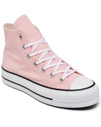 Converse - Chuck Taylor All Star Lift Platform Canvas High Top Casual Sneakers From Finish Line - Lyst
