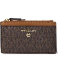 Michael Kors - Michael Logo Jet Set Charm Small Slim Card Case - Lyst