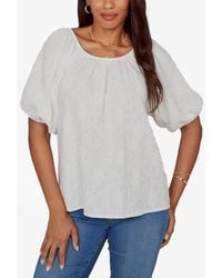 Ruby Rd. - Petite Textured Convertible Knit Top - Lyst