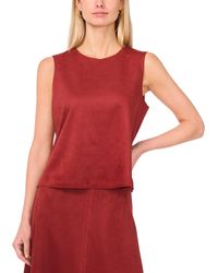 Vince Camuto - Sleeveless Faux-suede Top - Lyst