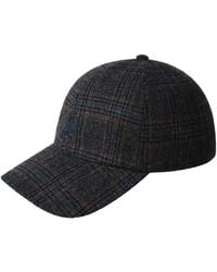 Kangol - Plaid Earflaps Wool-polyester Blend Baseball Cap - Lyst