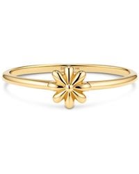 DEVATA - Stackable Daisy Flower Ring - Lyst