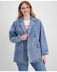 Levi's - Plus Size Denim Long-sleeve Blazer Jacket - Lyst