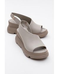 Forever & Always Shoes - Agusto Leather Platform Sandal () - Lyst