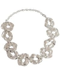 SOH - Dented Halo Statement Necklace - Lyst
