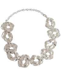 SOH - Dented Halo Statement Necklace - Lyst