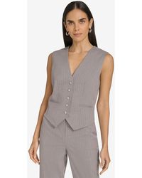 Calvin Klein - Pinstripe Button-front Vest - Lyst