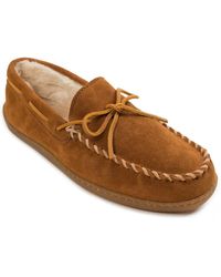 Minnetonka - Pile Lined Hard Sole Extended Sizes Slippers - Lyst
