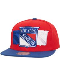 Mitchell & Ness - New York Rangers Soul Triple Up Snapback Hat - Lyst