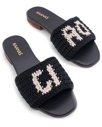 Kaanas - Serin Ciao Handwoven Crochet Slip-on Sandal - Lyst